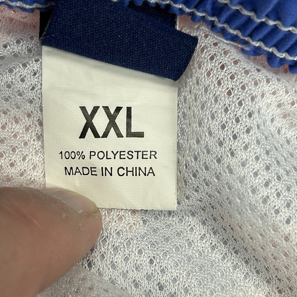 Johnnie O Swim Trunks Men's 2XL Blue Pink Striped Mesh Lined Surf Beach Travel - Picture 10 of 13